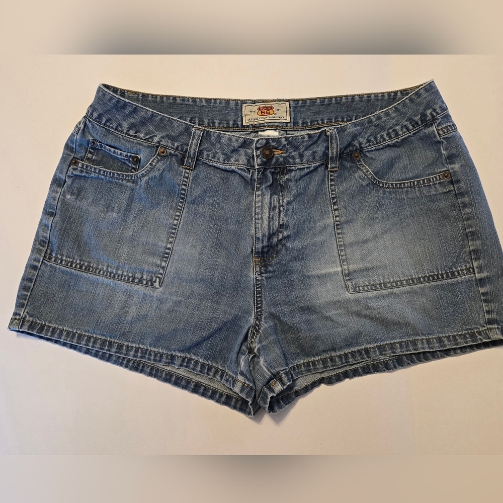 Route 66 Y2K Blue Denim Shorts size 18